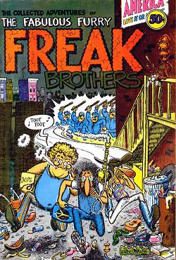 Gilbert Shelton’s “The Fabulous Furry Freak Brothers” was one of the most popular early underground comics.